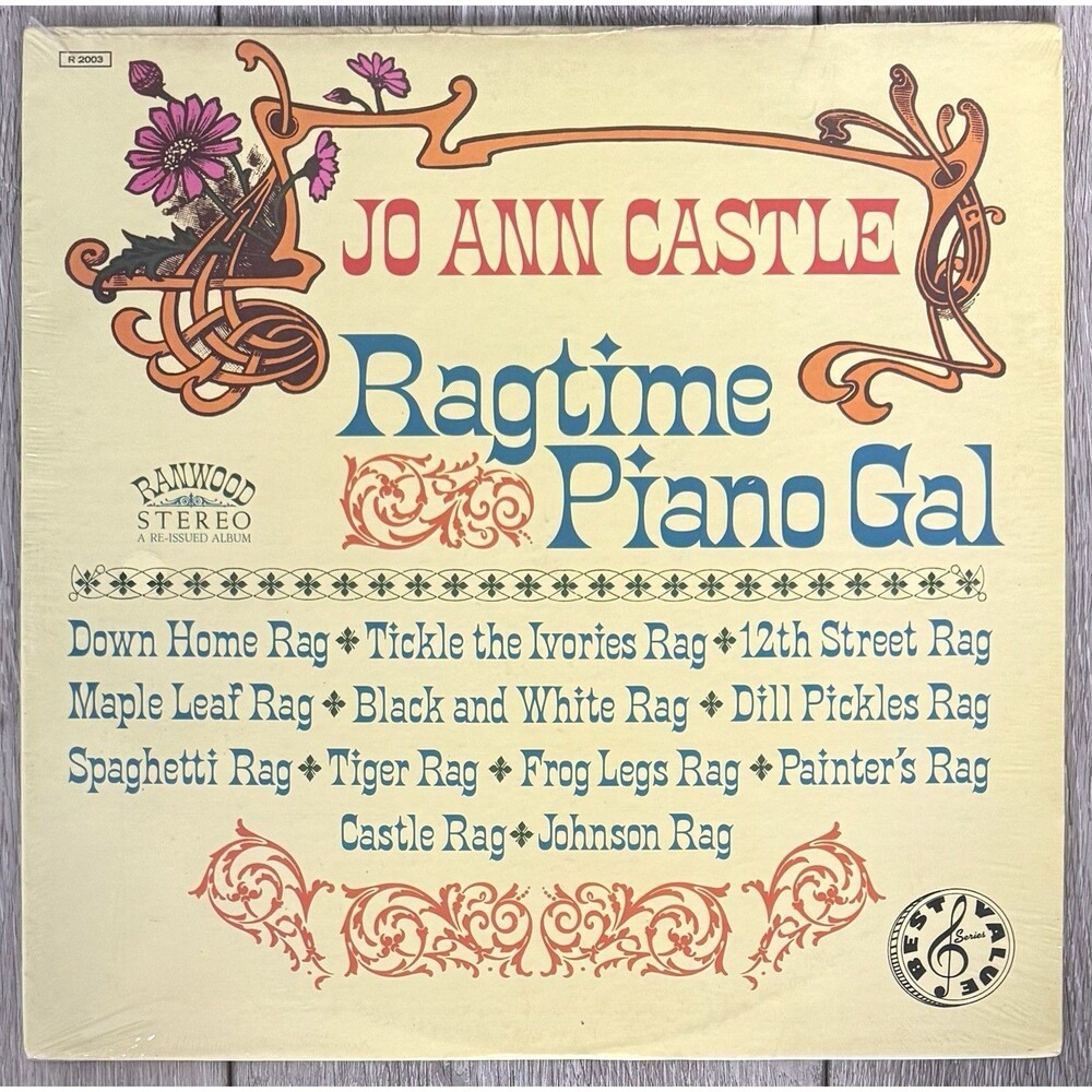 Jo Ann Castle Ragtime Piano Gal Brand New Sealed 1982 Ranwood Vinyl LP